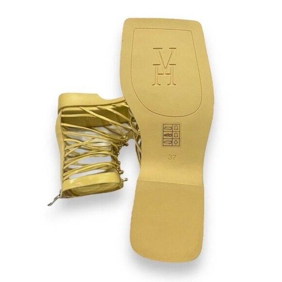 VHNY Vivienne Hu Lemon Studded Leather Straps Ankle Boots 7 - Picture 11 of 16